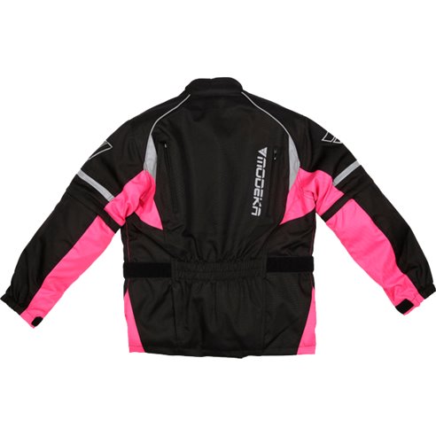 Chaqueta Modeka Tourex II Kids negro/rosa