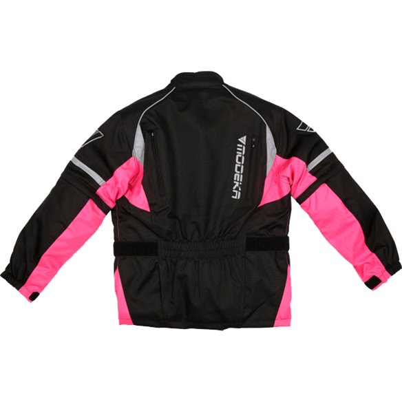 Chaqueta Modeka Tourex II Kids negro/rosa