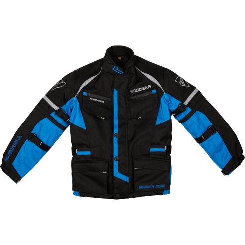 Chaqueta Modeka Tourex II Kids negro/azul