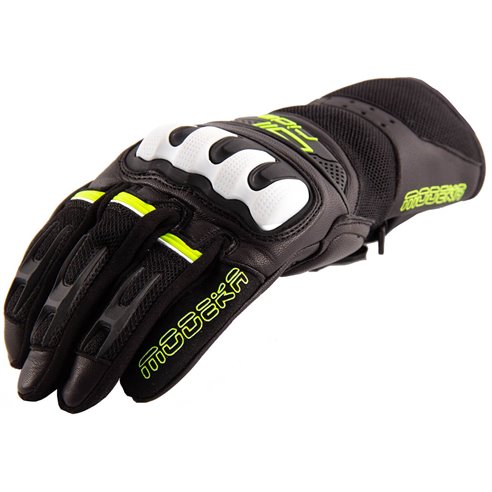 Guante Modeka Air Ride negro blanco neon