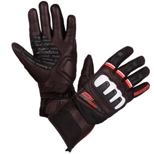 Guante Modeka Air Ride negro/blanco/rojo