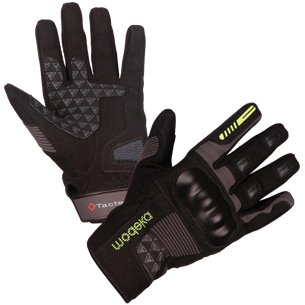 Guante Modeka Fuego negro/gris oscuro