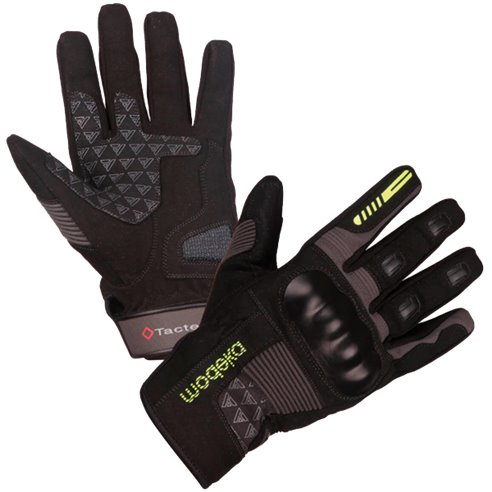 Guante Modeka Fuego negro/gris oscuro