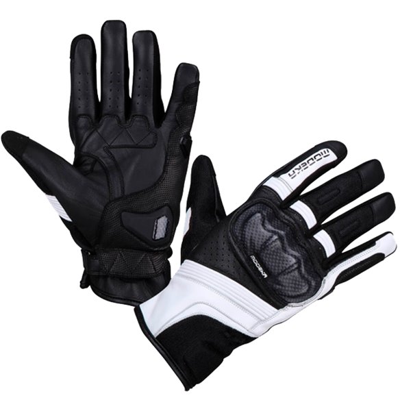 Guante Modeka Miako Air negro/blanco