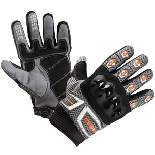 Guante Modeka MX Top gris/blanco/naranja