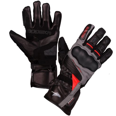 Guante Modeka Panamericana negro/rojo