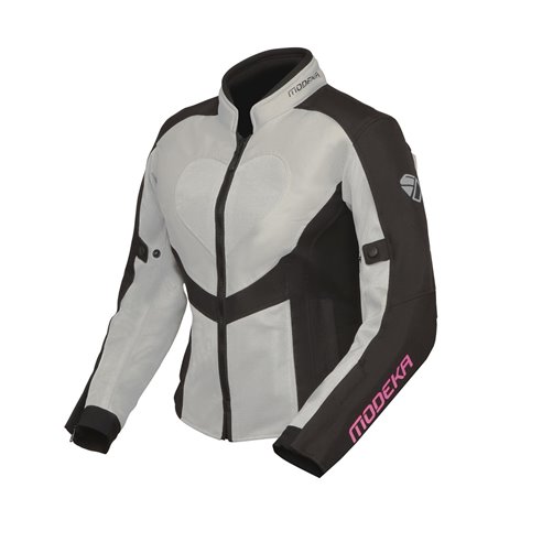 Chaqueta Modeka Emma Air Lady gris claro negro (Novedad 2023)