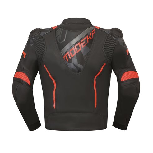Chaqueta Modeka Valyant negro rojo (Novedad 2023)