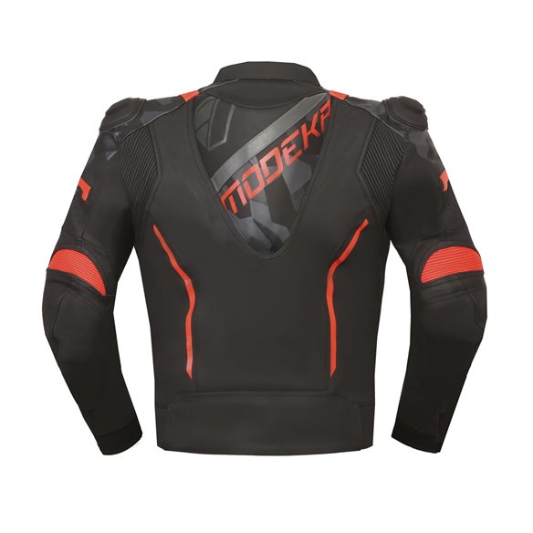 Chaqueta Modeka Valyant negro rojo (Novedad 2023)