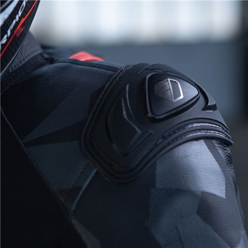 Chaqueta Modeka Valyant negro rojo (Novedad 2023)