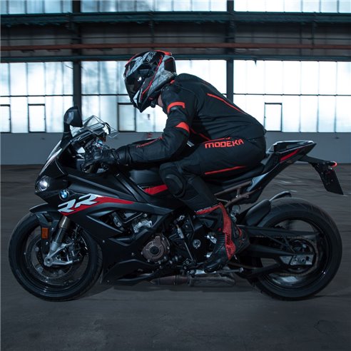 Chaqueta Modeka Valyant negro rojo (Novedad 2023)