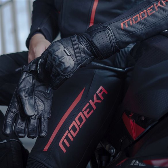 Pantalon Modeka Valyant negro rojo (Novedad 2023)