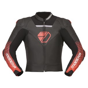 Chaqueta Modeka Yron negro rojo (Novedad 2023)