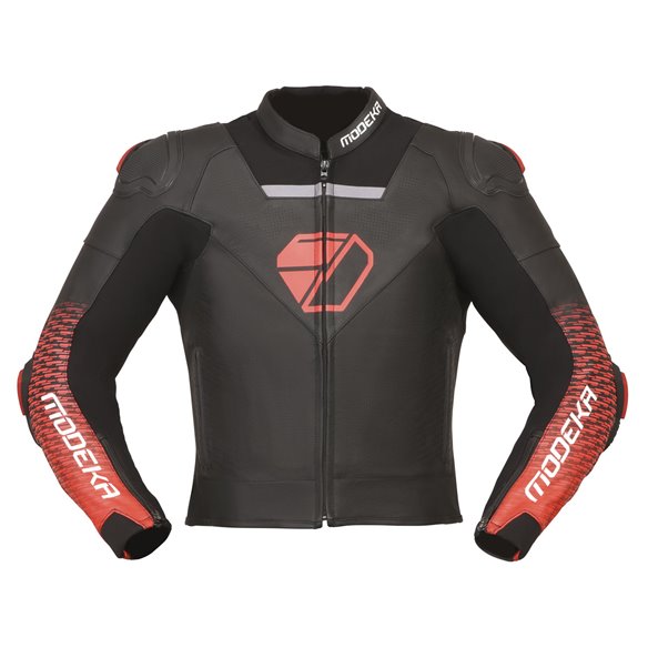 Chaqueta Modeka Yron negro rojo (Novedad 2023)