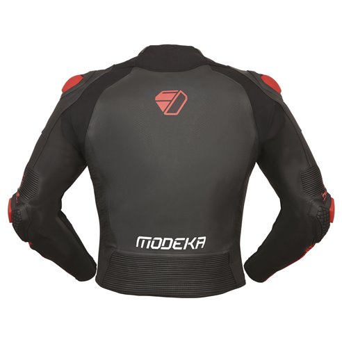 Chaqueta Modeka Yron negro rojo (Novedad 2023)