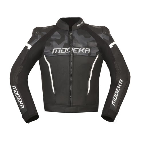 Chaqueta Modeka Valyant negro blanco (Novedad 2023)
