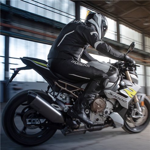 Chaqueta Modeka Valyant negro blanco (Novedad 2023)