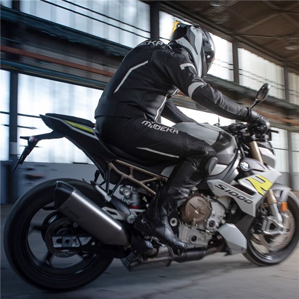 Chaqueta Modeka Valyant negro blanco (Novedad 2023)