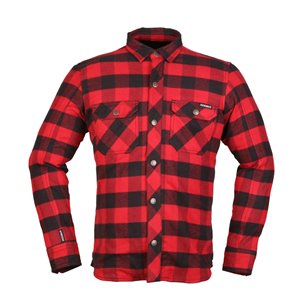 Camiseta Modeka de franela Nooner rojo negro (Novedad 2023)