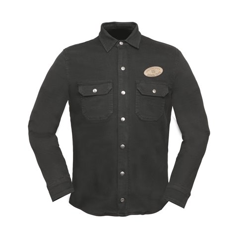 Overshirt Modeka Oliwer negro (Novedad 2023)