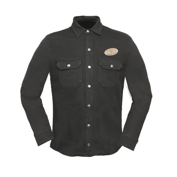 Overshirt Modeka Oliwer negro (Novedad 2023)