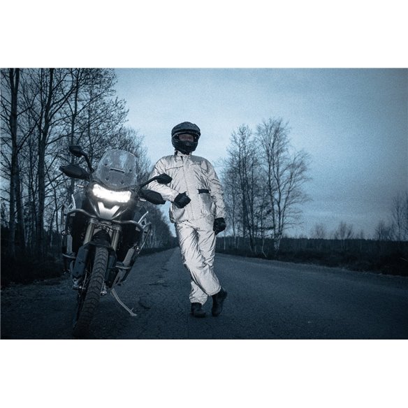 Chaqueta de lluvia Modeka Rain Silver