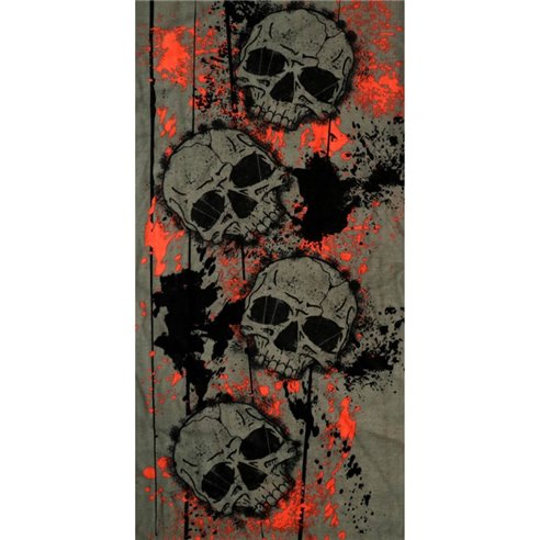 Tubular Multifuncional 7503 Skulls Grey