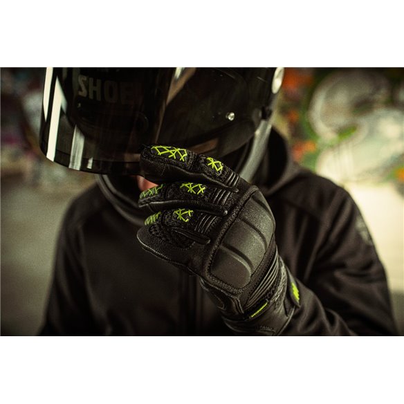 Guante Modeka Ennos negro amarillo (Novedad 2023)