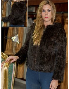 Cazadora de vison tricotado 01