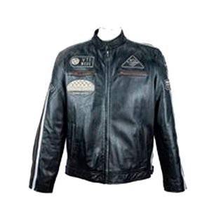 Cazadora de Piel Nemo negro