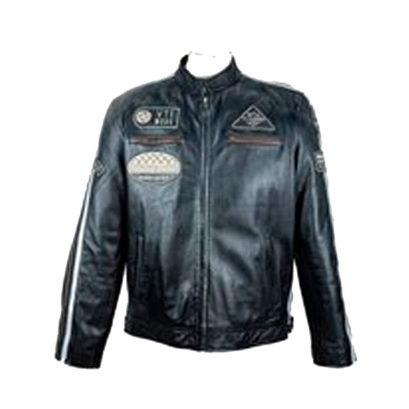 Cazadora de Piel Nemo negro