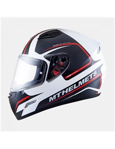 Casco integral MT Mugello rojo/blanco