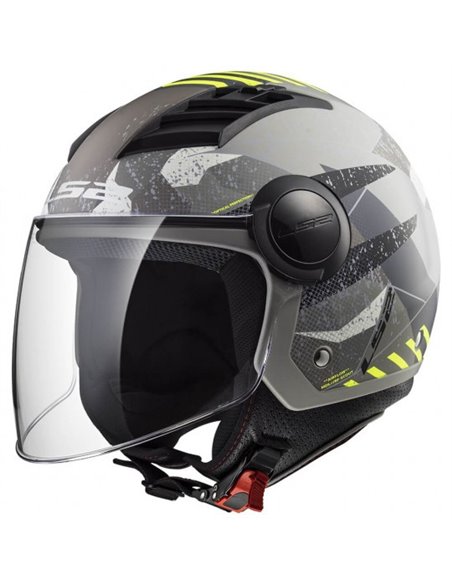 Casco jet LS2 Airflow camo