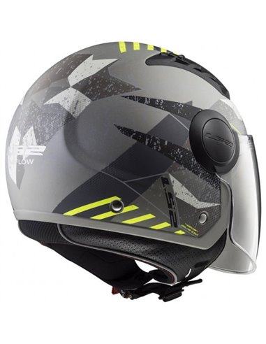 Casco jet LS2 Airflow camo