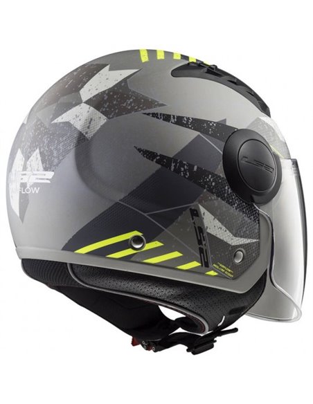Casco jet LS2 Airflow camo