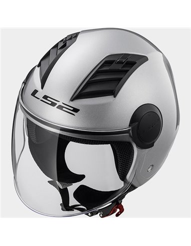Casco jet LS2 Airflow gris