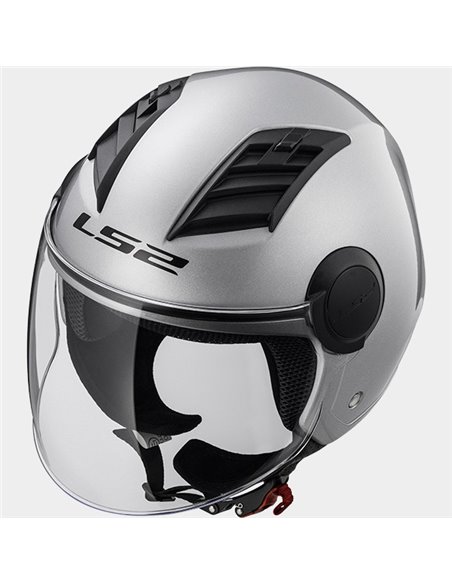 Casco jet LS2 Airflow gris
