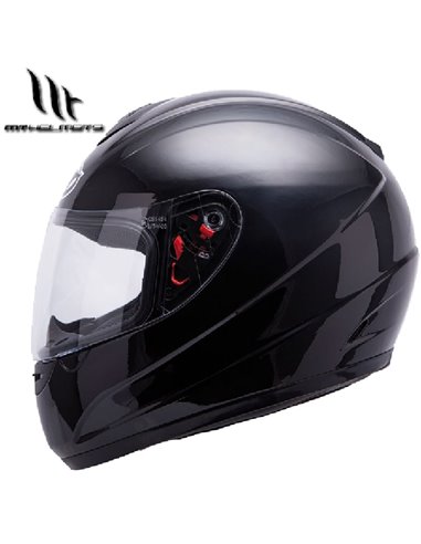 Casco MT Thunder kids solid negro brillo