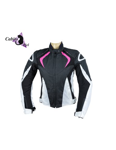 Cazadora M-Zone Stela rosa blanco