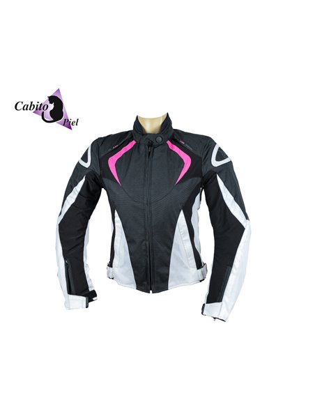 Cazadora M-Zone Stela rosa blanco