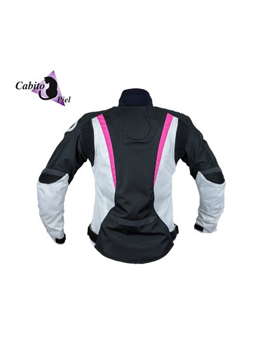 Cazadora M-Zone Stela rosa blanco