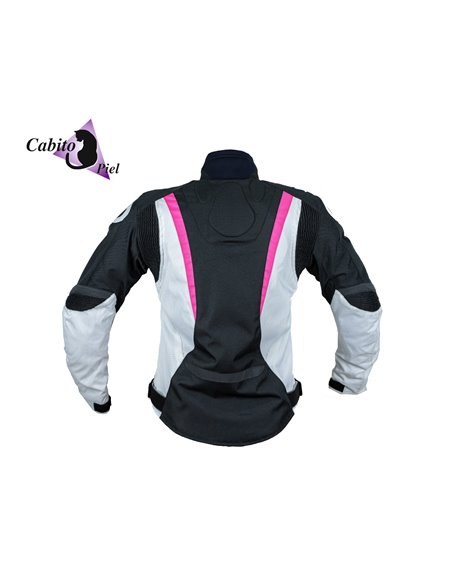 Cazadora M-Zone Stela rosa blanco