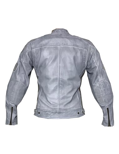 Cazadora piel Nemo azul lady