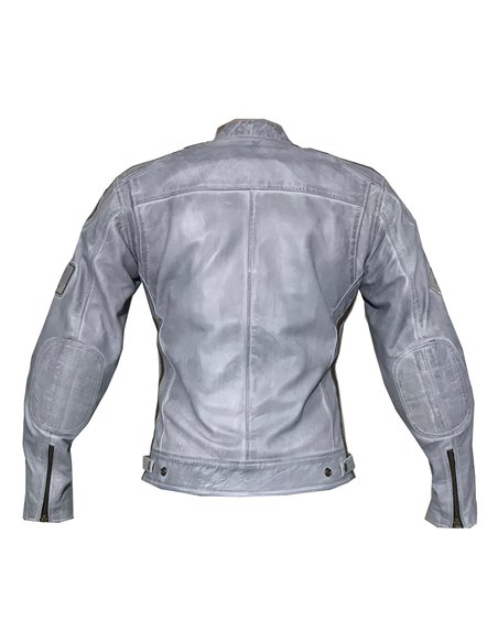 Cazadora piel Nemo azul lady