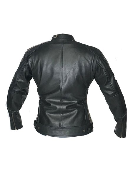 Cazadora piel Nemo negro lady