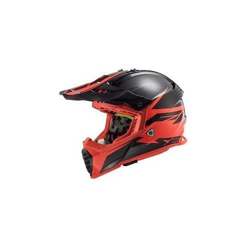 Casco Ls2 MX437 Evo Roar Matt Black/Red