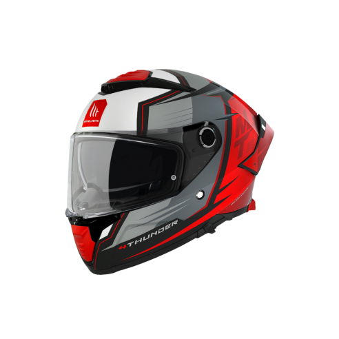 Casco MT Thunder 4 Rojo/Perla Mate