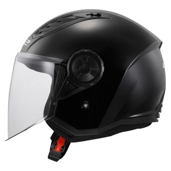 CASCO JET LS2 AIRFLOW II NEGRO BRILLO