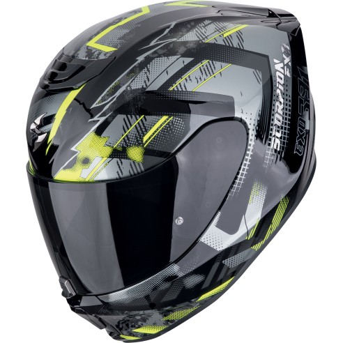 Casco Scorpion 391 Clutter Black-Neon...
