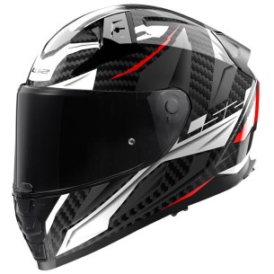 CASCO VECTOR II  FF811 SAVAGE WHITE CARBONO
